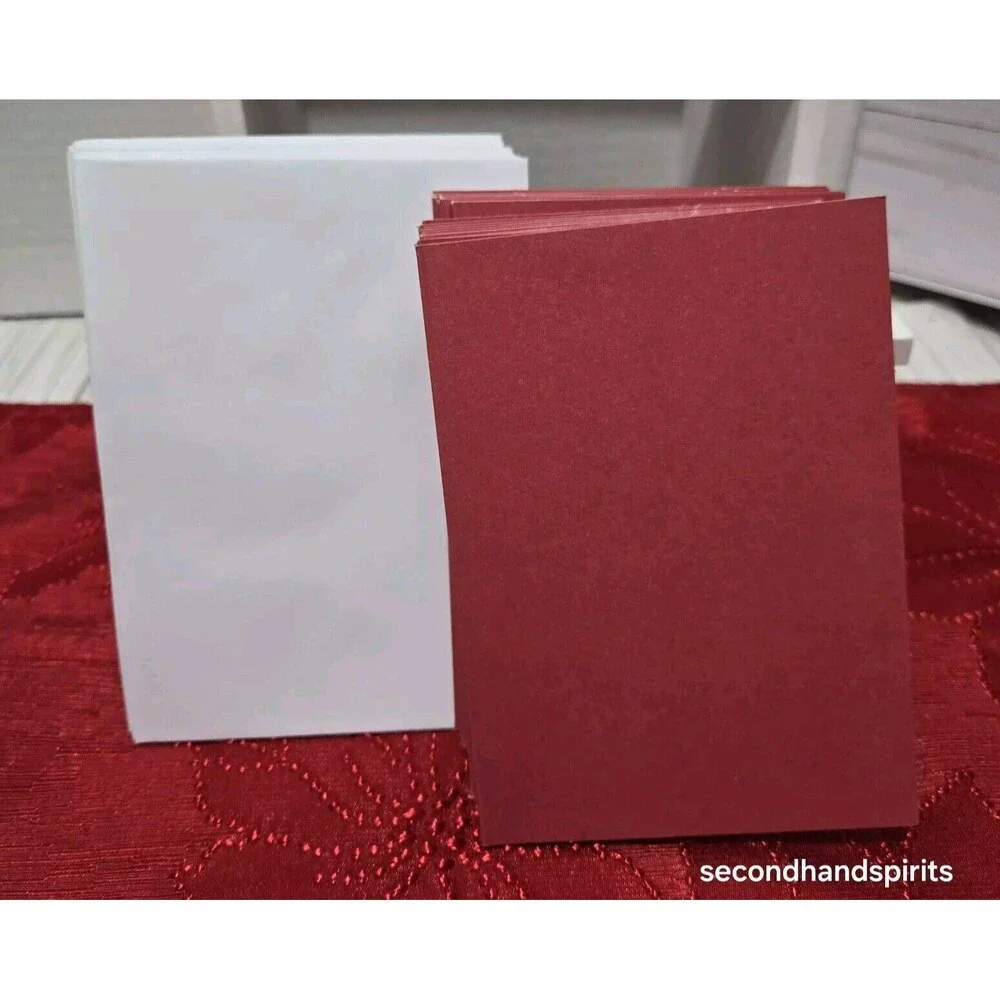 30 All Occasion Blank Note Cards With Envelopes - Red